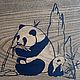 Чабань "Панда". Подносы. Joyful Art wood. Ярмарка Мастеров.  Фото №4