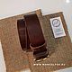 Заказать Ремень из кожи Horween Chromexcel. ManualFox. Ярмарка Мастеров. . Ремни Фото №3