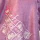 Пончо валяное  из шерсти мериноса цвет орхидея mauve, фуксия. Пончо. Авторская одежда из Франции (crealanafr). Ярмарка Мастеров.  Фото №6