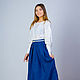 Skirt linen, skirt blue, skirt linen, skirt dressy, Skirts, Kaliningrad,  Фото №1