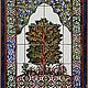 Tiles and tiles: Panel in the hamam Tree of happiness. Tile. Flera Daminova Rospis farfora. (artflera). Интернет-магазин Ярмарка Мастеров.  Фото №2