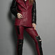 Leather jacket with wide shoulders loose fit. Suit Jackets. Lollypie - Modiste Cat. My Livemaster. Фото №4