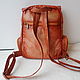 Custom-made leather backpack with gradient for Alexander. Backpacks. Innela- авторские кожаные сумки на заказ.. Online shopping on My Livemaster.  Фото №2