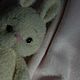 Вязаная игрушка, зайка, зайка вязаный, зайка из пушистой пряжи. Мягкие игрушки. mary.toys74. Ярмарка Мастеров.  Фото №6