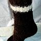 Socks black 'NUFFIC' feather art.№131n of dog hair . Socks. Livedogsnitka (MasterPr). Online shopping on My Livemaster.  Фото №2