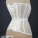 Заказать Прозрачный бельевой корсет удлиненный из сетки с мушками. Shi Corset (Анна). Ярмарка Мастеров. . Корсеты Фото №3
