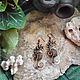 Earrings 'Sea horses', Earrings, Moscow,  Фото №1