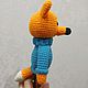 Knitted Fox Cub in sweater and pants. Stuffed Toys. Knitted toys & Wood products. My Livemaster. Фото №6