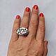 Super unusual ring with a floral motif. Silver ring, Rings, Turin,  Фото №1