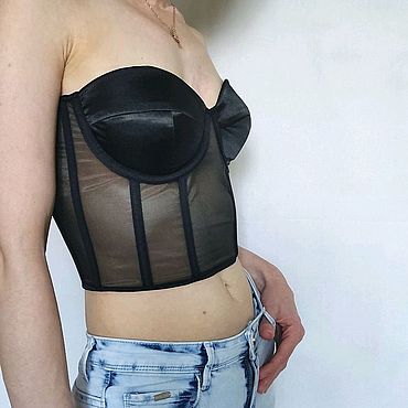 Бельевой бюстье. Kosareva_Maria BRAND. Одежда женская ручной работы - Ярмарка Мастеров Одежда женская ручной работы. Ярмарка Мастеров - ручная работа Бельевой бюстье. Handmade.