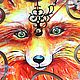Watch the painting 'the Fox'. Painted acrylic. Watch. RomanticArtGlass. Online shopping on My Livemaster.  Фото №2
