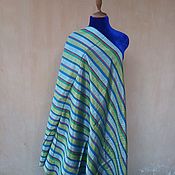 Материалы для творчества handmade. Livemaster - original item Uzbek Vintage Silk Fabric Striped Snipe. V006. Handmade.