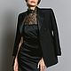 Блуза-топ с кружевным воротом и рукавами черная. Блузки. ELEAN (EleanBoutique-). Ярмарка Мастеров.  Фото №5