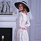 Order Historical dress 'Poetry' milk cambric. Moda No Time. Livemaster. . Dresses Фото №3