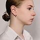 Серьги в виде гимнастки "Антурнан с булавами". Серьги классические. Sabira Jewelry. Ярмарка Мастеров.  Фото №15