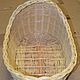 The cradle for the doll is woven from willow vines. Doll furniture. Elena Shitova - basket weaving. My Livemaster. Фото №4
