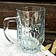 Винтаж: Большие пивные кружки. Фактурное стекло. Кружки винтажные. Мария Ретро-Магия 2. Интернет-магазин Ярмарка Мастеров.  Фото №2