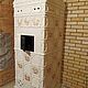 Tiled stove 'snow'. Fireplaces. Vesta Ceramica. My Livemaster. Фото №5
