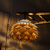 Для дома и интерьера handmade. Livemaster - original item Hanging lamp made of plywood in the loft style SV5. Handmade.