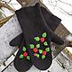 Валяные варежки "Розы на снегу". Варежки. Amazing wool. Ярмарка Мастеров.  Фото №6