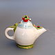 Bell teapot with Raspberry decor'. Bells. Mila. My Livemaster. Фото №4