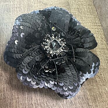 Украшения ручной работы. Ярмарка Мастеров - ручная работа Брошь The Midnight poppy. Handmade.
