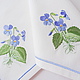 Napkins with embroidery `Forest Pansy` `Sulkin house` embroidery workshop
