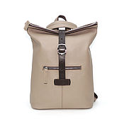 Сумки и аксессуары handmade. Livemaster - original item Backpacks: Leather Women`s Beige Louise Mod Backpack Bag. CP34-151. Handmade.