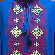 Men's embroidered shirt 'Fern Flower' MP2-243. Mens outerwear. babushkin-komod. My Livemaster. Фото №5