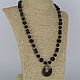 Necklace made of natural stones agate and bronze, Necklace, Velikiy Novgorod,  Фото №1