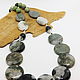 Green Dol beads (jadeite, serpentinite) 50 cm. Beads2. Selberiya shop. My Livemaster. Фото №6