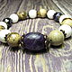 Order Bracelet with amethyst, white agate, jasper ' Steps of Silence'. Beautiful gifts for the good people (Alura-lights). Livemaster. . Bead bracelet Фото №3