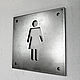 Steel sign in the loft style women's toilet. Signs1. dekor-tseh. My Livemaster. Фото №6