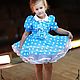 Order Baby dress 'Blue white dots' Art.-097. ModSister. Livemaster. . Childrens Dress Фото №3