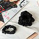 Шелковая резинка для волос черная набор, Резинка для волос, Балашиха,  Фото №1