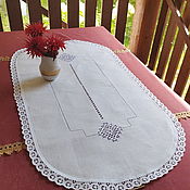 Для дома и интерьера handmade. Livemaster - original item Linen track, stitch embroidery 60/30 cm.. Handmade.