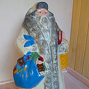 Винтаж: Дед Мороз и Снегурочка. Пластмасса. СССР