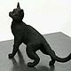 Кошка черная Багира Игрушка из шерсти валяная. Войлочная игрушка. Наталья Горшкова. Забавные игрушки. Ярмарка Мастеров.  Фото №5
