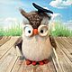 Заказать Сова училка. Juliacrochettoys. Ярмарка Мастеров. . Амигуруми куклы и игрушки Фото №3