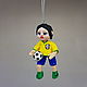 Football player from cotton wool, Christmas decorations, Domodedovo,  Фото №1