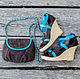 Sandals made of genuine suede Vicky, Slingbacks, Denpasar,  Фото №1