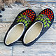Are Welcome women's Slippers felted from Merino wool with prevention, Slippers, Kazan,  Фото №1
