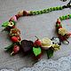 Beads for girls 'Strawberry and chocolate', Beads2, Kolomna,  Фото №1