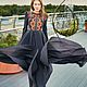 Order dresses: Black maxi dress 'Soulful conversation'. Дизайнерские платья Valensia Atelier. Livemaster. . Dresses Фото №3