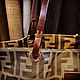 Винтаж: Сумка-тоут Fendi Zucca Canvas с деревянным вырезом FF. Сумки винтажные. Chic bags. Ярмарка Мастеров.  Фото №4