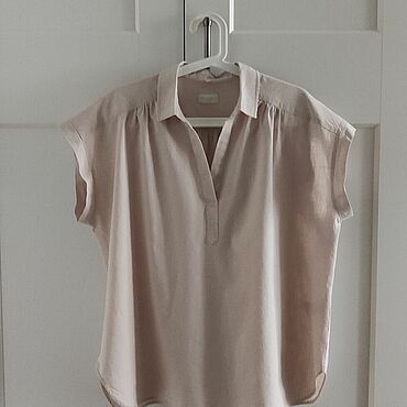 Винтаж ручной работы. Ярмарка Мастеров - ручная работа Винтаж: Рубашка жен., полу-лён, р.50-58, Италия. Handmade.