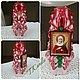 Резная свеча с иконой св. Татианы, 22 см. 1300р.