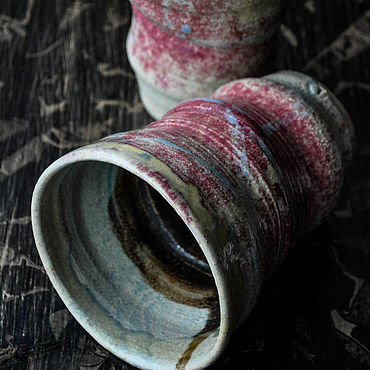 Посуда ручной работы. Ярмарка Мастеров - ручная работа Пара стаканов: 500 мл. Handmade.