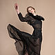 Летящее шелковое платье "Черный лебедь", Платья, Азов,  Фото №1