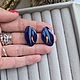 Винтаж: Винтажные серьги из керамики. Серьги винтажные. Александра VINTAGE (minati-vintage). Ярмарка Мастеров.  Фото №7